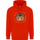 Beagle Bagel Funny Dog Mens 80% Cotton Hoodie Bright Red