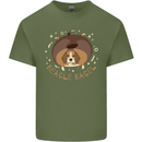 Beagle Bagel Funny Dog Mens Cotton T-Shirt Tee Top Military Green