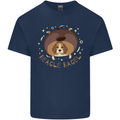 Beagle Bagel Funny Dog Mens Cotton T-Shirt Tee Top Navy Blue