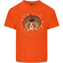 Beagle Bagel Funny Dog Mens Cotton T-Shirt Tee Top Orange