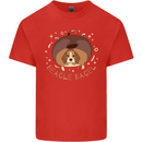 Beagle Bagel Funny Dog Mens Cotton T-Shirt Tee Top Red
