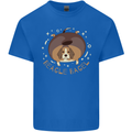 Beagle Bagel Funny Dog Mens Cotton T-Shirt Tee Top Royal Blue
