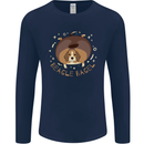 Beagle Bagel Funny Dog Mens Long Sleeve T-Shirt Navy Blue