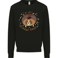 Beagle Bagel Funny Dog Mens Sweatshirt Jumper Black
