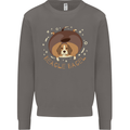 Beagle Bagel Funny Dog Mens Sweatshirt Jumper Charcoal