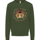 Beagle Bagel Funny Dog Mens Sweatshirt Jumper Forest Green