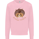 Beagle Bagel Funny Dog Mens Sweatshirt Jumper Light Pink