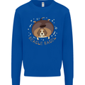 Beagle Bagel Funny Dog Mens Sweatshirt Jumper Royal Blue