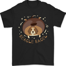 Beagle Bagel Funny Dog Mens T-Shirt 100% Cotton Black