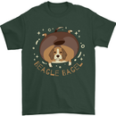 Beagle Bagel Funny Dog Mens T-Shirt 100% Cotton Forest Green