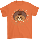 Beagle Bagel Funny Dog Mens T-Shirt 100% Cotton Orange