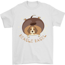Beagle Bagel Funny Dog Mens T-Shirt 100% Cotton White