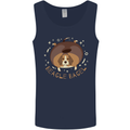 Beagle Bagel Funny Dog Mens Vest Tank Top Navy Blue