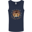 Beagle Bagel Funny Dog Mens Vest Tank Top Navy Blue