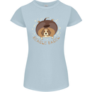 Beagle Bagel Funny Dog Womens Petite Cut T-Shirt Light Blue