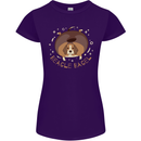 Beagle Bagel Funny Dog Womens Petite Cut T-Shirt Purple