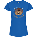 Beagle Bagel Funny Dog Womens Petite Cut T-Shirt Royal Blue