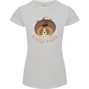 Beagle Bagel Funny Dog Womens Petite Cut T-Shirt Sports Grey