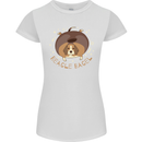 Beagle Bagel Funny Dog Womens Petite Cut T-Shirt White