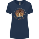 Beagle Bagel Funny Dog Womens Wider Cut T-Shirt Navy Blue