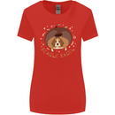 Beagle Bagel Funny Dog Womens Wider Cut T-Shirt Red