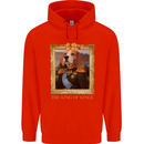 Beagle King Funny Dog Childrens Kids Hoodie Bright Red