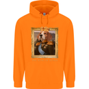 Beagle King Funny Dog Childrens Kids Hoodie Orange