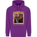 Beagle King Funny Dog Childrens Kids Hoodie Purple