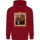 Beagle King Funny Dog Childrens Kids Hoodie Red