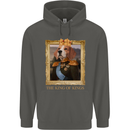 Beagle King Funny Dog Childrens Kids Hoodie Storm Grey