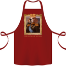 Beagle King Funny Dog Cotton Apron 100% Organic Maroon