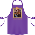 Beagle King Funny Dog Cotton Apron 100% Organic Purple