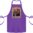 Beagle King Funny Dog Cotton Apron 100% Organic Purple