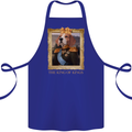 Beagle King Funny Dog Cotton Apron 100% Organic Royal Blue