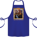 Beagle King Funny Dog Cotton Apron 100% Organic Royal Blue
