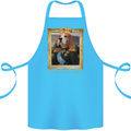 Beagle King Funny Dog Cotton Apron 100% Organic Turquoise