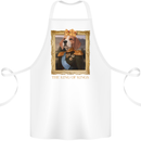 Beagle King Funny Dog Cotton Apron 100% Organic White