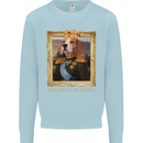 Beagle King Funny Dog Kids Sweatshirt Jumper Light Blue