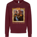 Beagle King Funny Dog Kids Sweatshirt Jumper Maroon