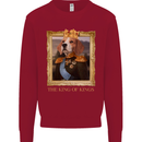 Beagle King Funny Dog Kids Sweatshirt Jumper Red