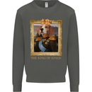 Beagle King Funny Dog Kids Sweatshirt Jumper Storm Grey