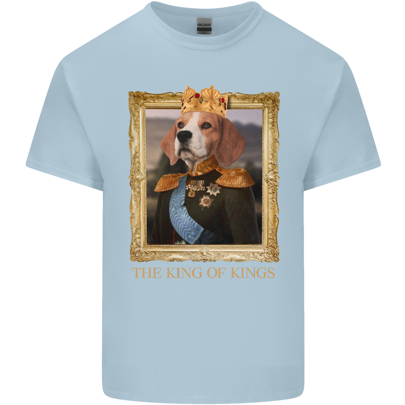 Beagle King Funny Dog Kids T-Shirt Childrens Light Blue