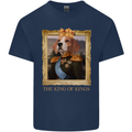 Beagle King Funny Dog Kids T-Shirt Childrens Navy Blue