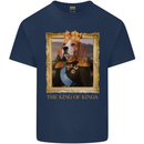 Beagle King Funny Dog Kids T-Shirt Childrens Navy Blue