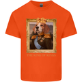 Beagle King Funny Dog Kids T-Shirt Childrens Orange