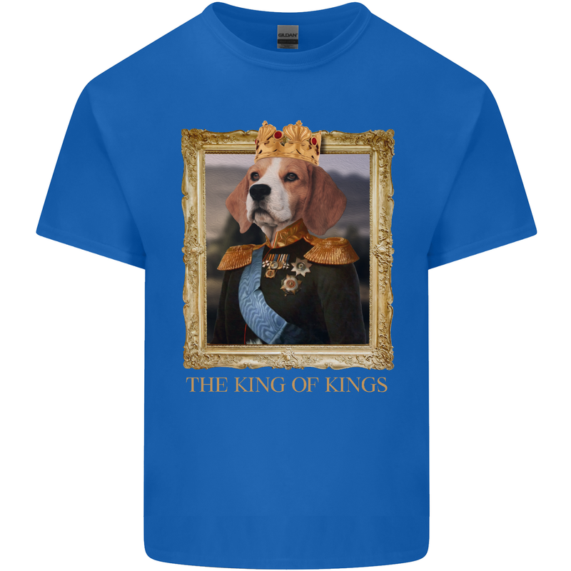 Beagle King Funny Dog Kids T-Shirt Childrens Royal Blue