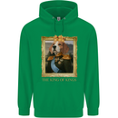 Beagle King Funny Dog Mens 80% Cotton Hoodie Irish Green