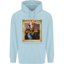 Beagle King Funny Dog Mens 80% Cotton Hoodie Light Blue