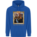 Beagle King Funny Dog Mens 80% Cotton Hoodie Royal Blue