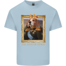 Beagle King Funny Dog Mens Cotton T-Shirt Tee Top Light Blue
